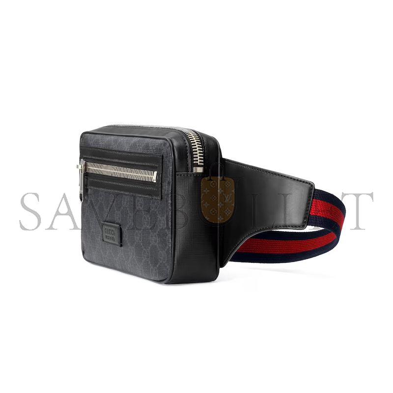 GUCCI GG BLACK SMALL BELT BAG ‎474293 (24*14*5.5cm)